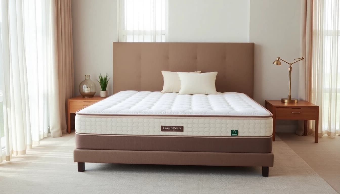 Showcasing the Stearns and Foster estate mattress in a beautifully designed bedroom.