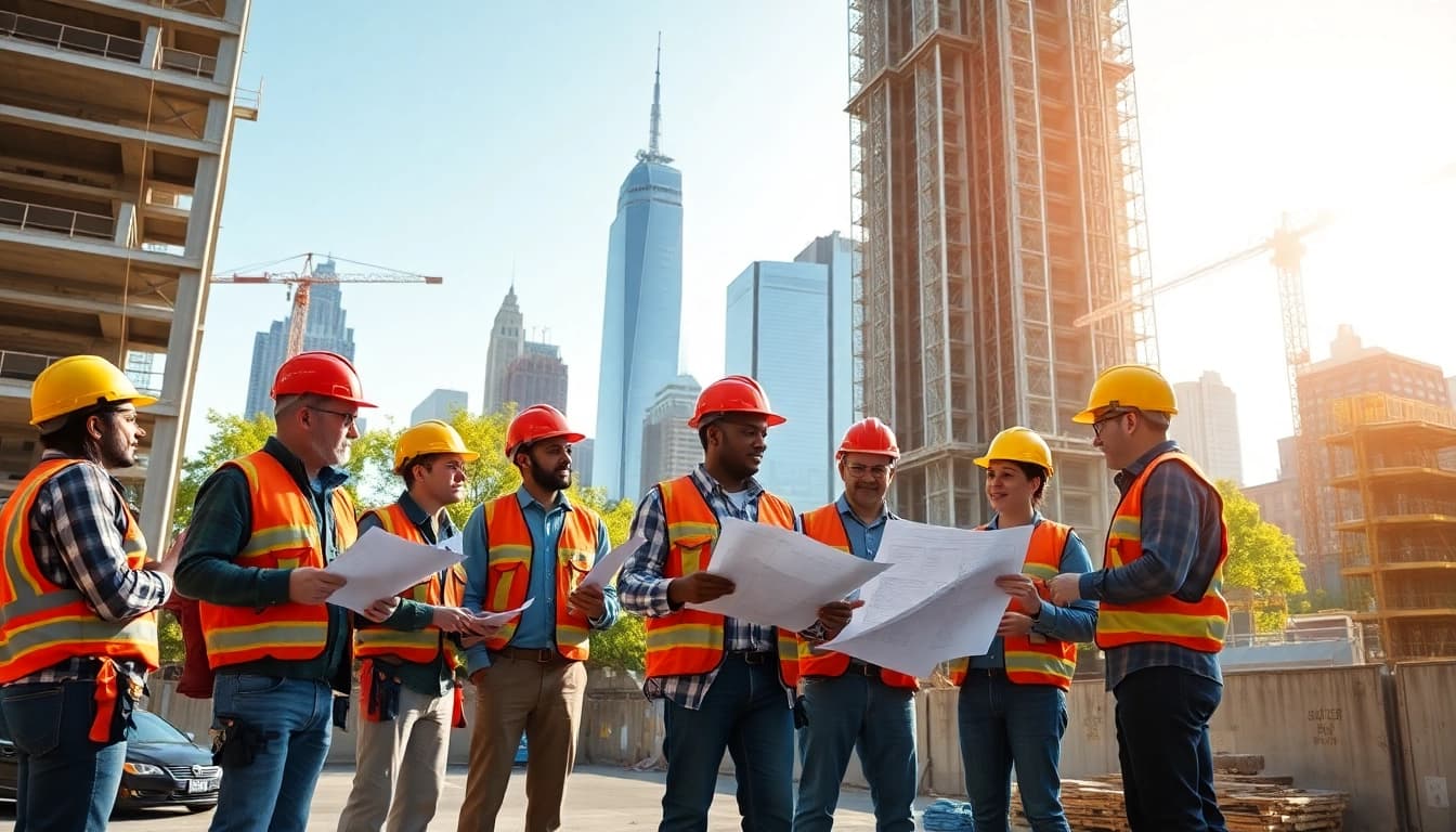 Experienced New York City Commercial General Contractor leading a dynamic construction project.