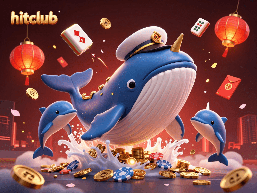 Engage in hitclub gaming excitement with a magical scene of playful sea creatures and casino elements.