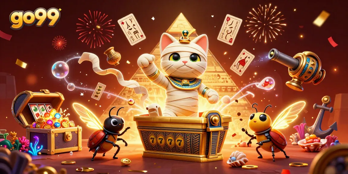 Experience the thrill of go99 slots with a vibrant 3D casino scene full of energy.