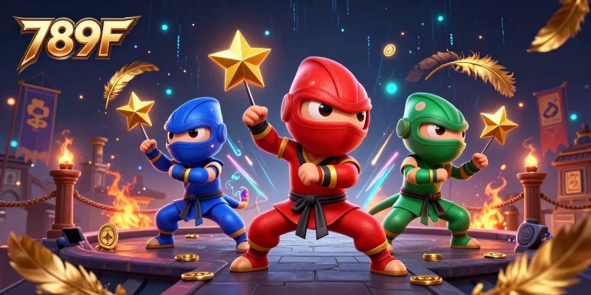 Experience dynamic martial arts with the vibrant 789F chameleon team in an exciting online casino scene.