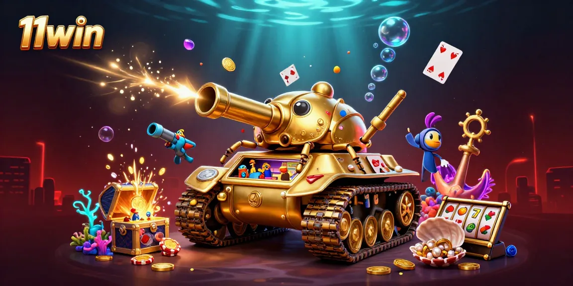 Experience the thrilling action of 11win with a vibrant cartoon casino scene showcasing excitement and fun.