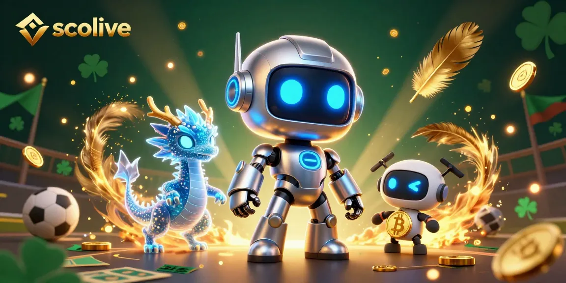 Socolive sports betting immersive illustration featuring a cyberpunk robot and holographic companion amidst vibrant betting elements.