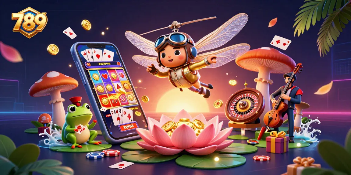 Play and win on 789's lively slot games featuring colorful characters and dynamic casino elements