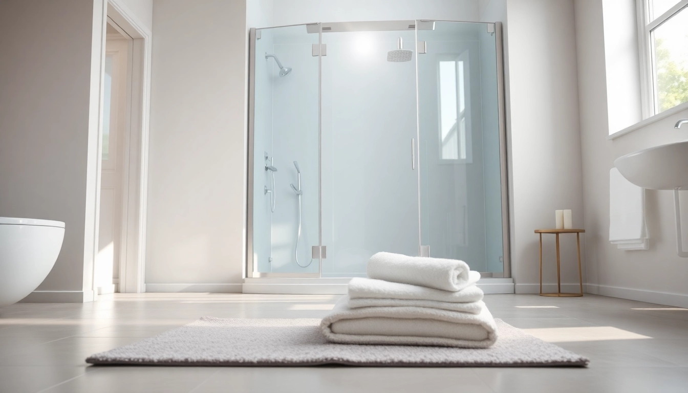 Genießen Sie die elegante sonni Duschkabine in einem stilvollen Badezimmer-Setting mit natürlichem Licht.