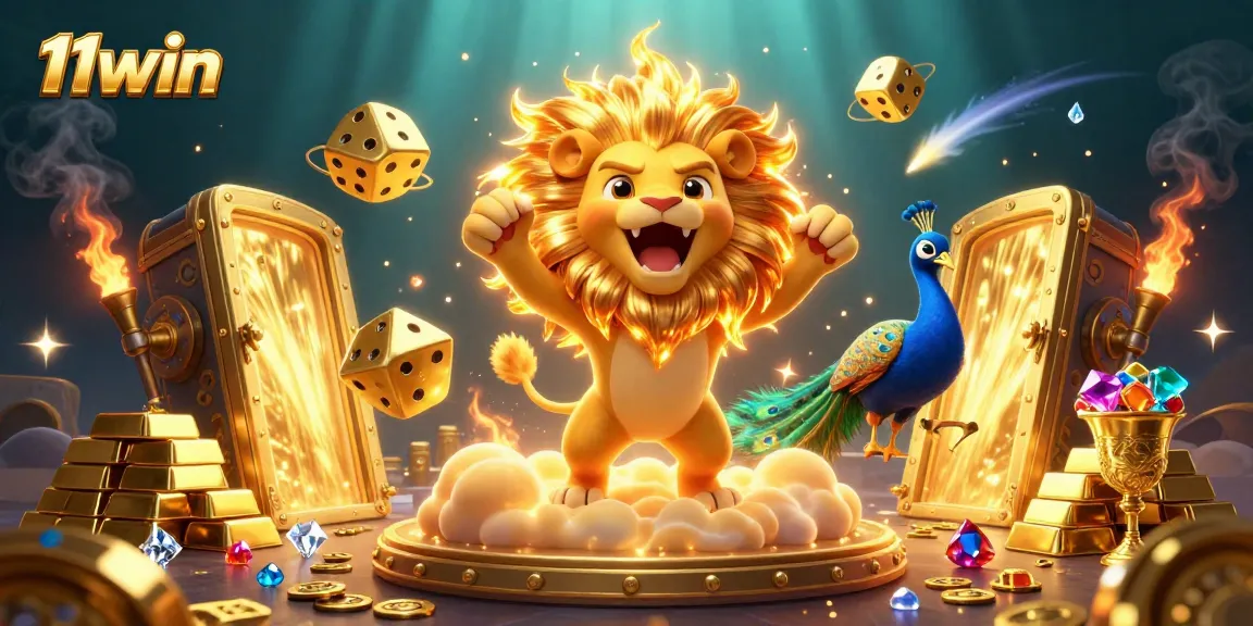 Experience the thrill of 11win with dazzling 3D casino elements and vibrant treasures