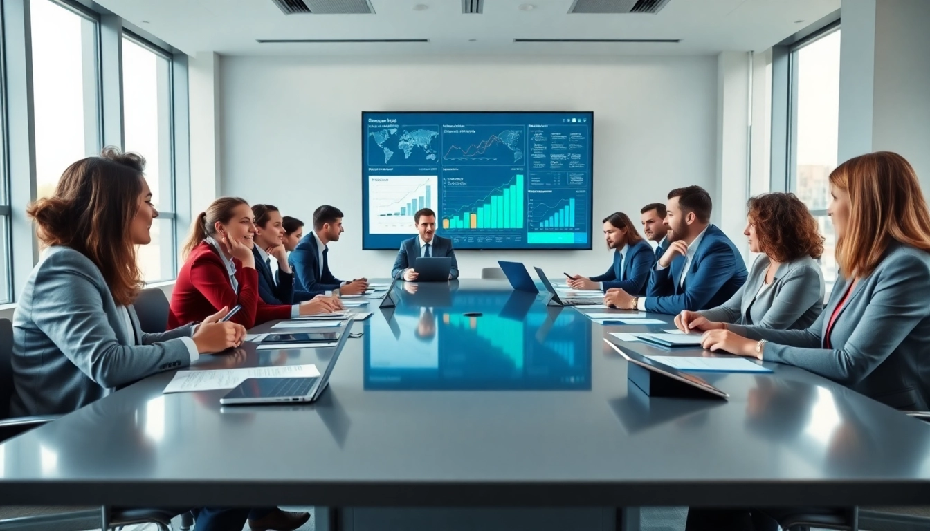 Collaborative team discussing Strategy Capture Management strategies during a meeting.