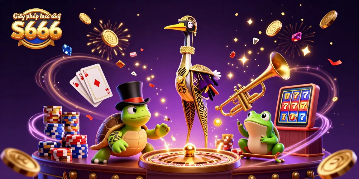 Experience thrilling action with Giấy phép hoạt động S666 as vibrant characters delve into the casino scene.