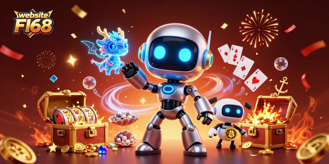 Experience thrilling gambling at website F168 with colorful slot reels and exciting game elements!
