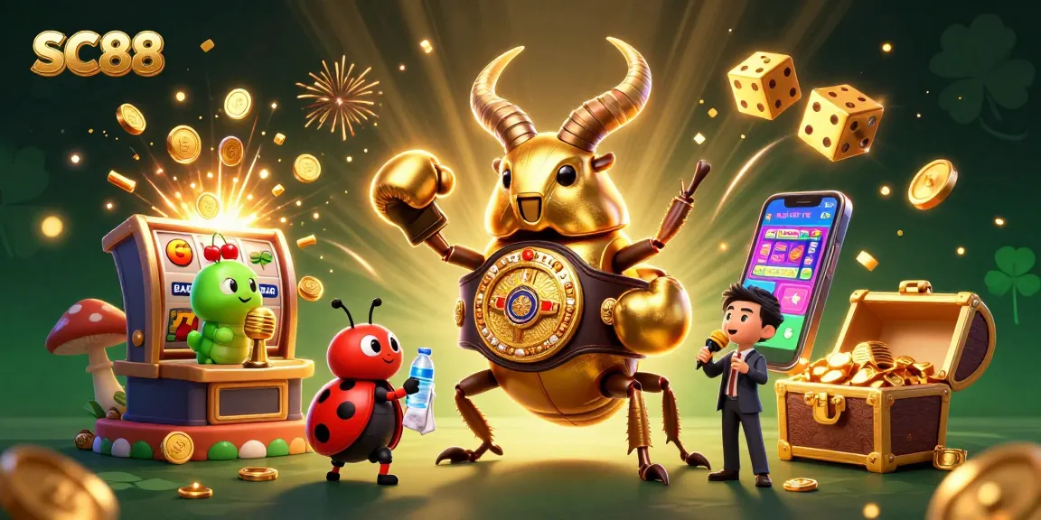 Spin the reels and win big with SC88's vibrant slot machine experience and exciting characters!