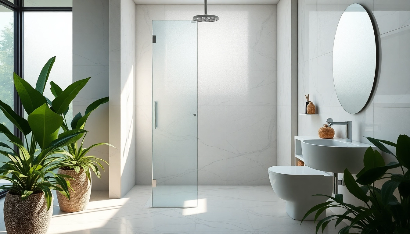 Elegant showers au showcased in a luxurious bathroom setting with modern design elements.