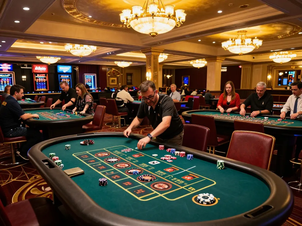 Players engaging with a roulette game at sam86 casino, showcasing vibrant atmosphere and excitement.
