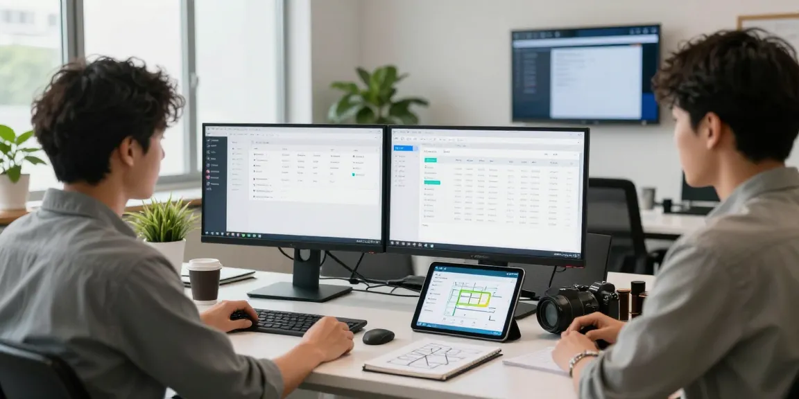 ServiceJan provides innovative software that sends jobs to technicians, streamlining operations in a modern office setting.