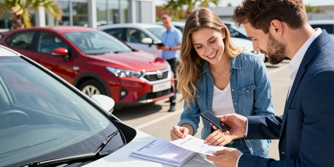 Conduct an instant car check UK while inspecting a used car during a dealership visit.