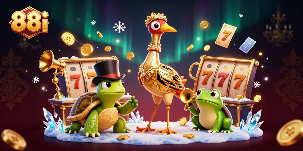Experience thrilling 88 i casino action with vibrant animated characters in this stunning 3D scene.