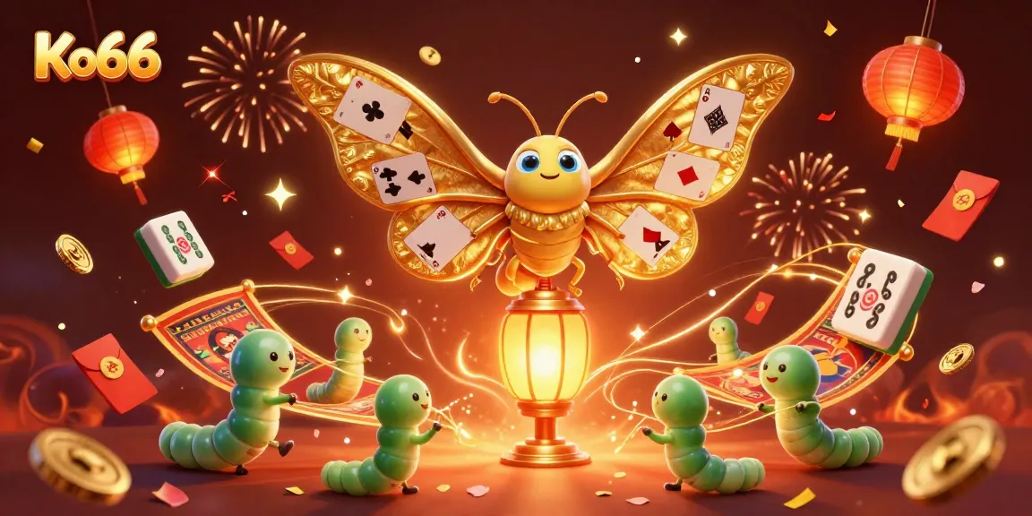 Win big with Ko66 in this vibrant illustration of a fantasy casino adventure.