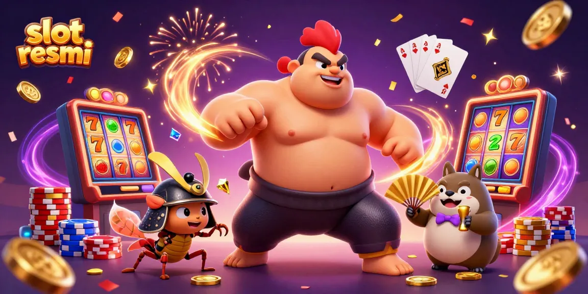 Win big today with slot resmi as a thrilling illustrated scene of fortune and excitement.